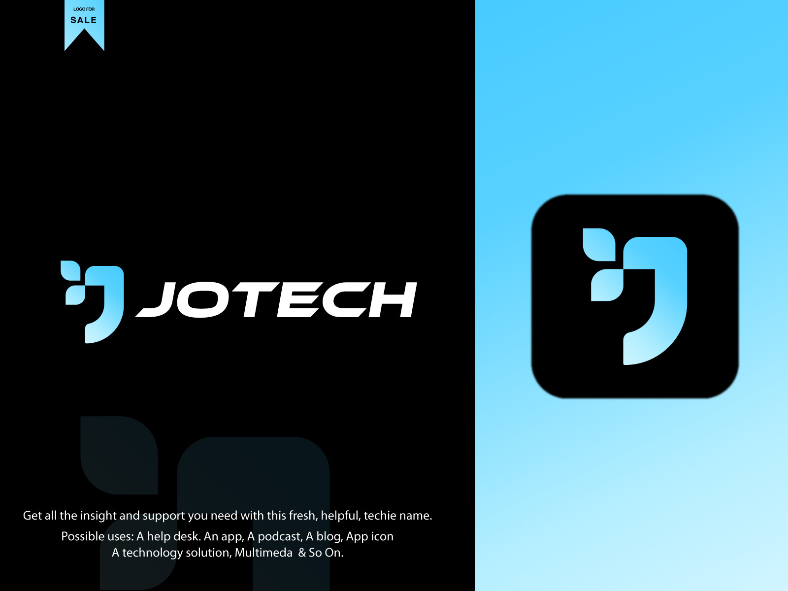 Lettering JTech Branding Brand Identity Modern Logo by Ayon