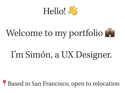 Simón I UX Portfolio 2022 user experience portfolio ux ux design ux portfolio ux research