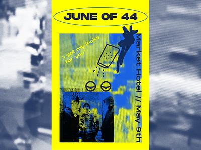 June of 44 art direction brooklyn collage digital design digital drawing graphic design poster design show flyer show poster typography
