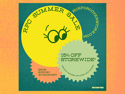 Run For Cover Summer Sale art direction digital design graphic design illustration typography