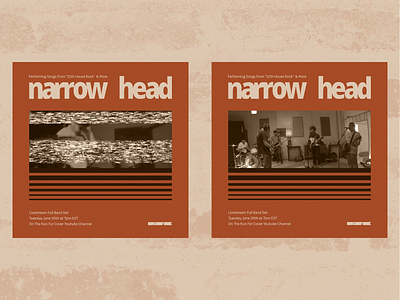 Narrow Head Live Stream art direction digital design digital drawing graphic design social typography