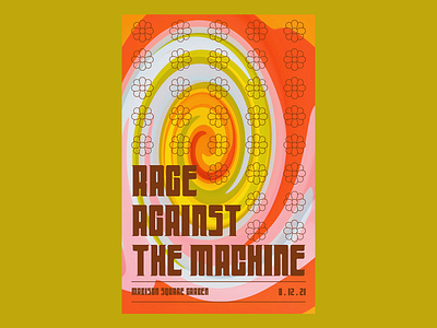 Rage Against The Machine 70s art direction digital design graphic design rage against the machine show flyer show poster typography