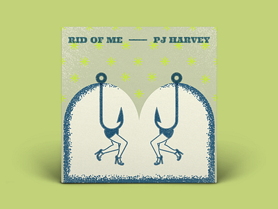 PJ Harvey | Rid Of Me album art album cover art direction digital design graphic design illustration pj harvey rid of me typography