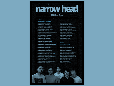 narrow head 2021 tour flyer