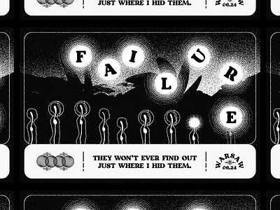 Failure art direction failure failure band flyer design graphic design logo poster design show flyer show poster typography