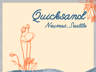 Quicksand collage digital design graphic design quicksand seattle show poster