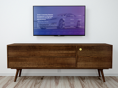 Yahoo Finance Apple TV apple tv interface design ios ott tv ui ux