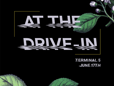 At The Drive In art direction at the drive in collage digital design graphic design new york city poster design show poster terminal 5