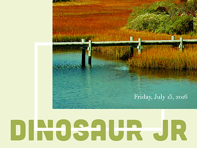 Dinosaur Jr art direction collage coney island digital design dinosaur jr graphic design poster design show poster