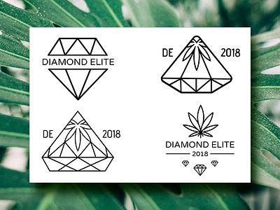 Diamond Elite Logo Iterations branding colorado colorado marijuana diamond logo design marijuana mountain rounded edges vector