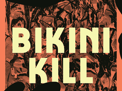 Bikini Kill art direction brooklyn collage design digital design digital drawing flyer design graphic design illustration poster design show flyer show poster