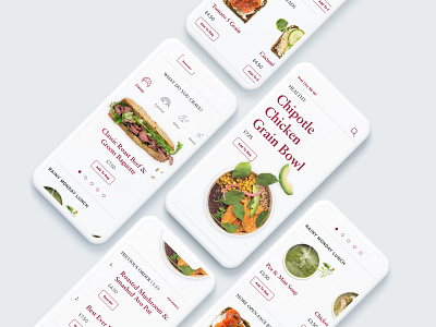 Pret A Manger Menu UI