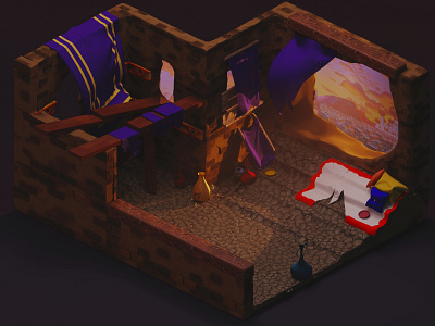 Aladdin's House 3d 3dart animation blender