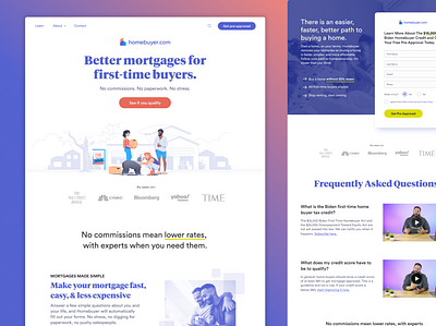 Homebuyer | Website Redesign branding design development homepage real estate saas web design