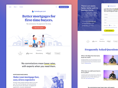 Homebuyer | Website Redesign branding design development homepage real estate saas web design