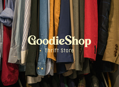 GoodieShop - Thrift Store branding design font graphic design logo naming secondhand sustainability sustainabledesign thrift thriftshop typography vector