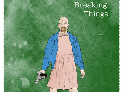 Breaking Things - Mash up breakingbad digital digitalart digitalillustration drawing illustration mashup photoshop strangerthings