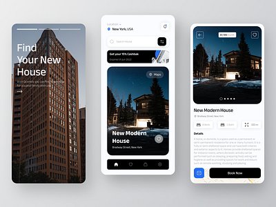 Real Estate - Mobile design app building clean clean ui design home homepage house rent minimal mobile mobile app design modern property real estate rent rent app rental sell ui ui ux