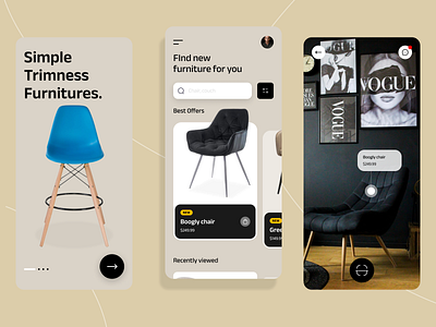 Furniture store - App design