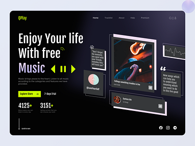 Music App - Landing Page