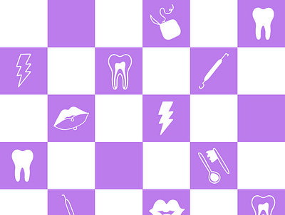 Dental Checks - purple 80s checkers checks dental dental background dental pattern dental print dental tools dental wallpaper dentist memphis seamless file