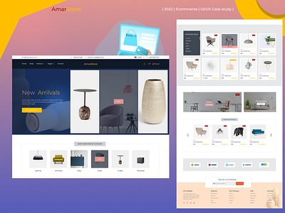 Ecommerce website (Furniture) design figma furniture graphic design landing page ui ux website