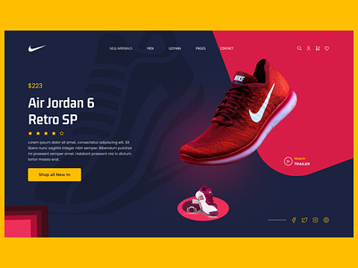 Ecommerce website(Shoes) design ecommerce figma graphic design shoes typography ui ux