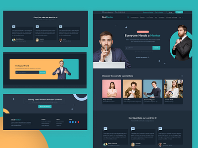 Mentor for Website best design best web branding design figma find mentor graphic design landing page mentor typography ui ux web website
