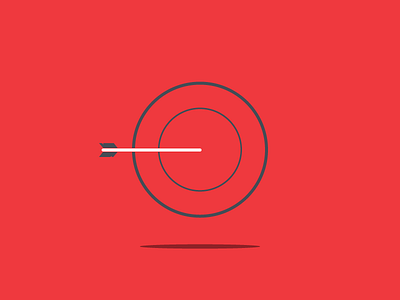 Target Practice arrow blue bullseye circle practice red shadow shoot target white