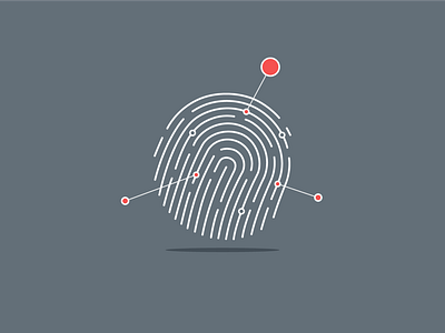 Suspicious data data points fingerprint information lines security suspect suspicion suspicious