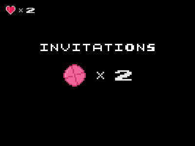 2x Dribbble Invites rookies unite invite dribbble draft 8-bit