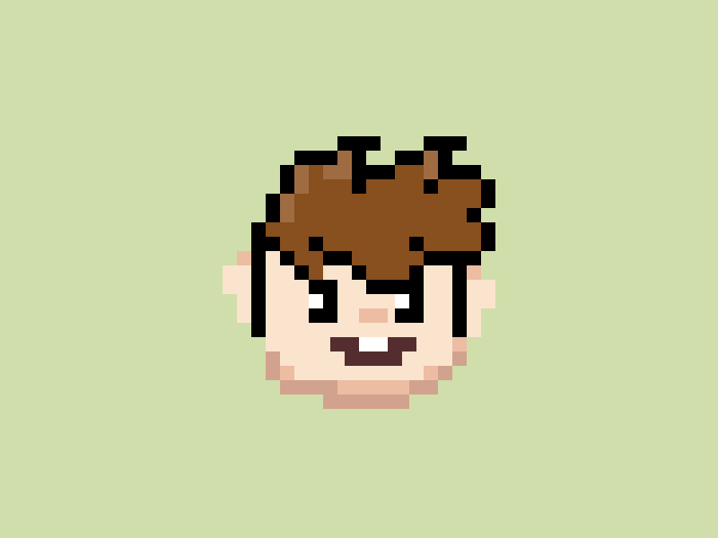 Boy 8-bit emoji retro boy 8-bit