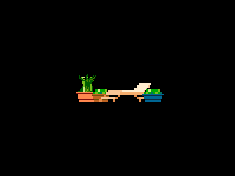 Mo' Plants retro shrubs tree 8-bit