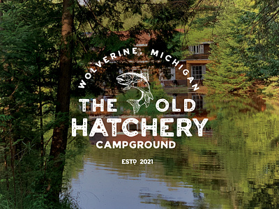 The Old Hatchery Campground Logo branding design graphic design logo logo design merch design
