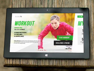 Bodeefit Windows 8 App app fitness windows 8 workout