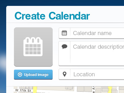 Create Calendar Form calendar form web web app