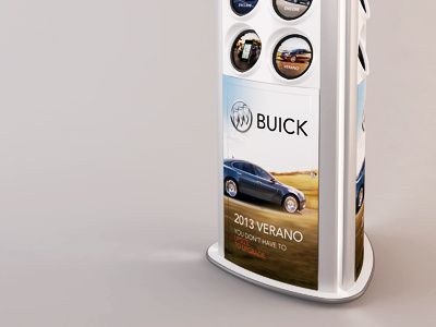 Buick branding for Fully kiosk branding buick cars charging ios mobile phone render station