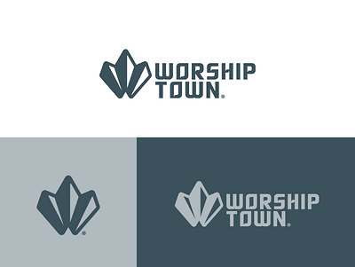 Worship Town Logo brand identity branding branding design derrick ege logo mark design graphics logo logo design logo mark logodesign