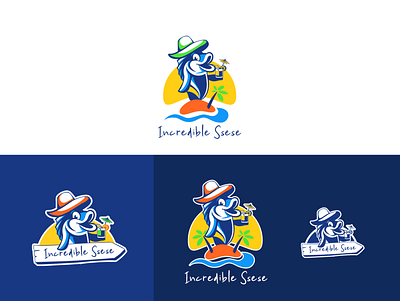 Incredible Ssese Logo coaktail fish fish illustration islands leisure logo logodesign sunshine