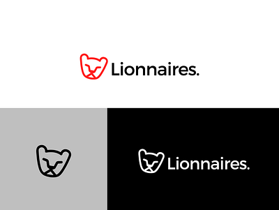 Lionnaires Logo branding cub face leo lion lion logo logo logodesign