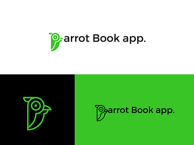 Parrot Book App Logo design derrick ege logo mark illustration logo logodesign parrot
