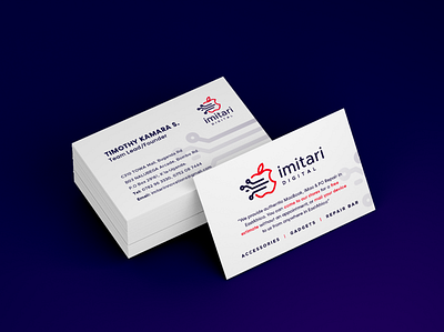 Imitari Business Card branding businesscard design graphic design identity imitari imitari