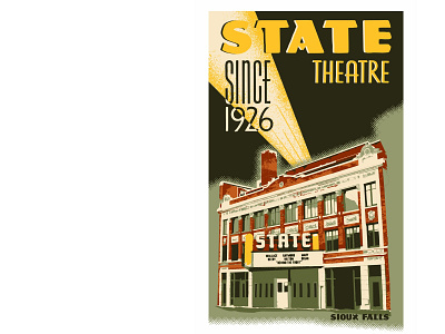 State Theatre Poster design graphic design illustration poster vector