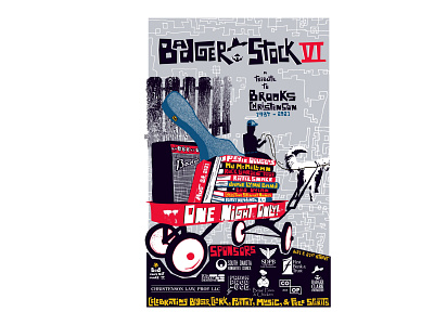 BadgerStock VI Poster design graphic design illustration poster