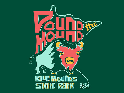 Pound the Mound T-Shirt design graphic design illustration t shirt typography vector