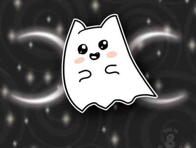 Lil Ghost BB adobe illustrator character design graphic design halloween illustration kawaii spooky vector