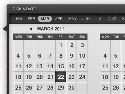 Pick a date app date picker datepicker interface ui user interface ux web app