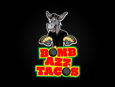 Bomb Azz Tacos Logo business logo