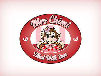 Mrs Chimi Logo branding business logo design graphic design illustration logo logo design mascot t shirt logo typography vector