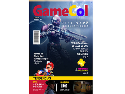 Videogame Magazine Cover